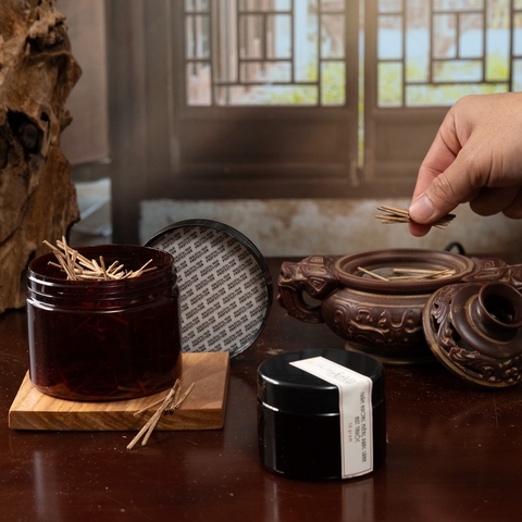 Trầm Hương Thanh Nhỏ - Quy Cách Que Tăm (1mm x 4-5cm) | Trầm hương Ân Vũ - Hương thơm chữa lành