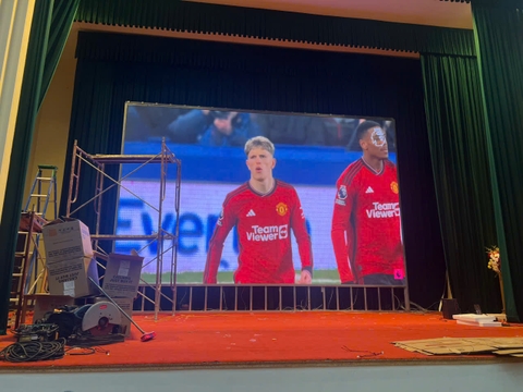 Lắp đặt màn hình P2 trong nhà tại BCH Biên Phòng Lạng Sơn