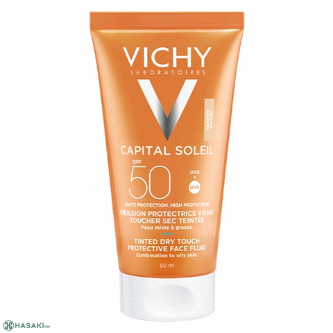 Kem chống nắng Vichy 50ml  tặng kèm Cleansing 3 in 1 100ml