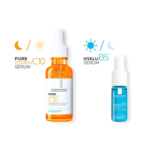 Serum vitamin C10 30ml tặng kèm serum B5 10ml La roche posay