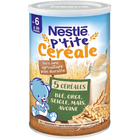 Bột lắc sữa 5 loại ngũ cốc Nestle P'tite ( 6-36m)