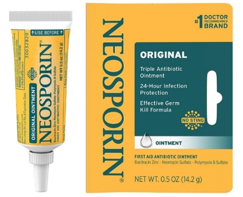 Thuốc mỡ kháng sinh chống nhiễm trùng và giảm sẹo neosporin original first aid antibiotic ointment