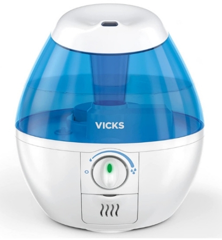 Máy tạo độ ẩm làm mát không cần bộ lọc vicks mini filter-free cool mist humidifier - blue