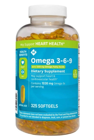 Viên uống bổ sung Member's Mark Omega 3-6-9 Dietary Supplement 1030mg