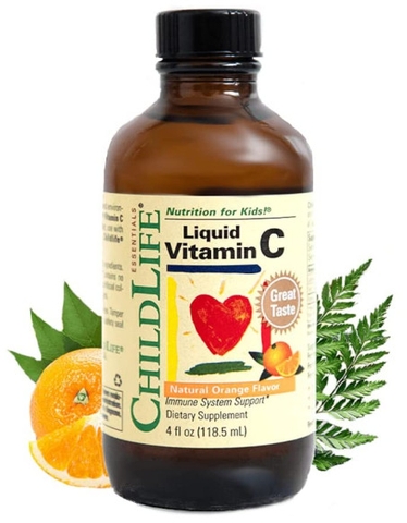 Siro bổ sung vitamin c hỗ trợ miễn dịch dành cho bé ChildLife Essentials Liquid Vitamin C Immune Support for Infants