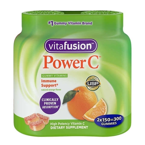 Kẹo dẻo bổ sung vitamin c hỗ trợ miễn dịch Vitafusion Power C Immune Support