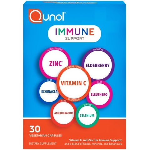 Viên uống hỗ trợ miễn dịch Qunol Immune Support Plus , 30 viên