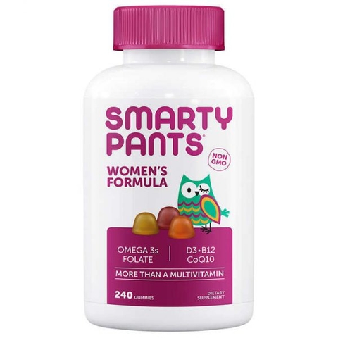 Kẹo dẻo vitamin tổng hợp dành cho phụ nữ SmartyPants Women’s Formula Multivitamin, 240 Gummies