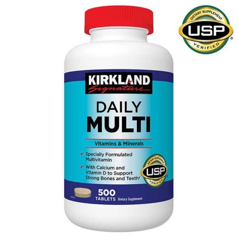 Viên uống bổ sung vitamin tổng hợp Kirkland Signature Daily Multivitamin, 500 viên