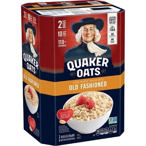 Bột yến mạch nguyên chất quaker oats old fashioned oatmeal