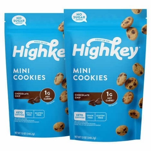 Bánh quy sô-cô-la chip nhỏ highkey keto friendly mini chocolate chip cookies