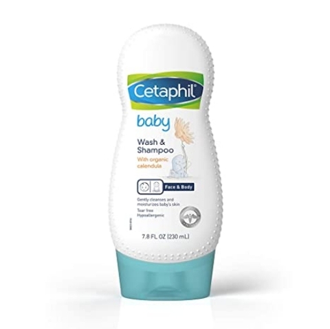 Sữa tắm gội Đồ dùng cho Bé cetaphil baby wash & shampoo with organic calendula