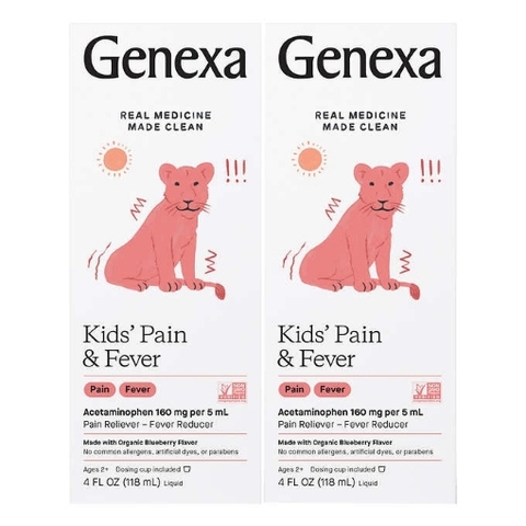 Thuốc giảm đau và hạ sốt dành cho trẻ em dạng lỏng genexa kid'ds pain & fever