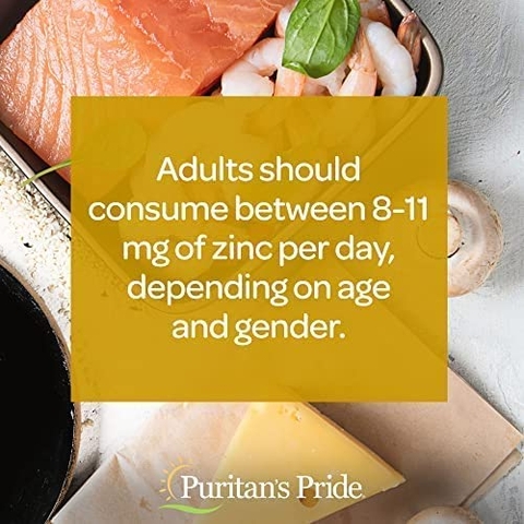 Viên uống bổ sung kẽm, tăng cường hệ miễn dịch Puritan's Pride Zinc 50 Mg to Support Immune Health