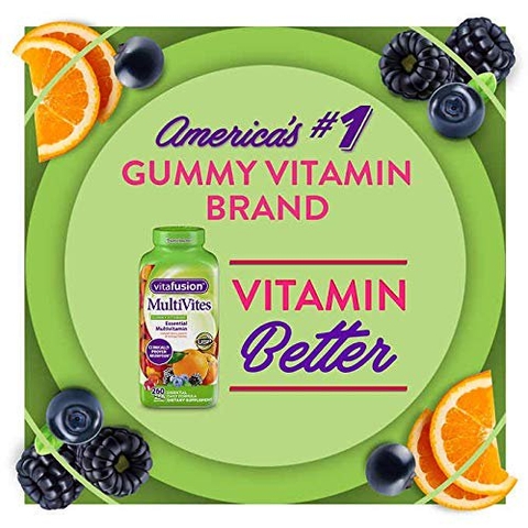Kẹo dẻo bổ sung Vitamin dành cho người lớn Vitafusion MultiVites, 260 Gummies