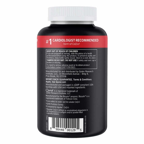 M31 UL TRACOQ10 Viên uống Bổ sung CoQ10 cho tim Qunol Ultra CoQ10 100 mg, 180 viên