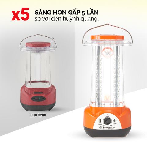 Đèn sạc tích điện Honjianda HJD-222