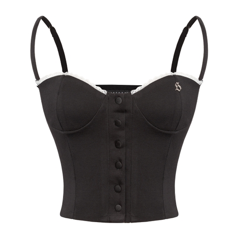 SISTERS Áo hai dây kiểu Corset phối ren Béatrice