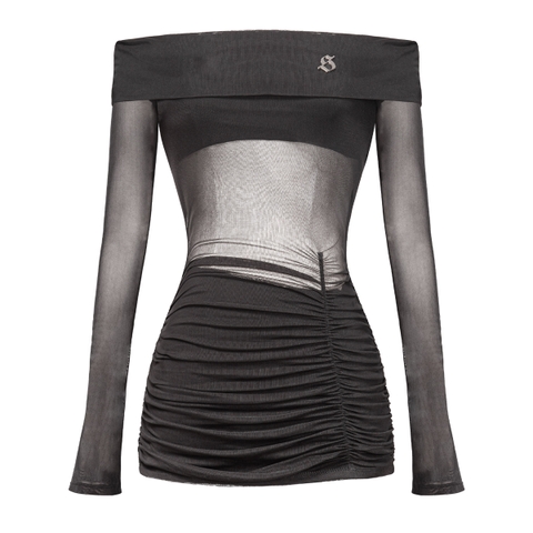 SISTERS Váy đầm body trễ vai Fanny