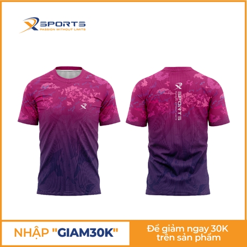 Áo chạy bộ nam nữ Tím mộng mơ MS368
