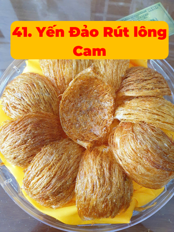 41 Yến Đảo Cam Rút Lông - Hộp 100g
