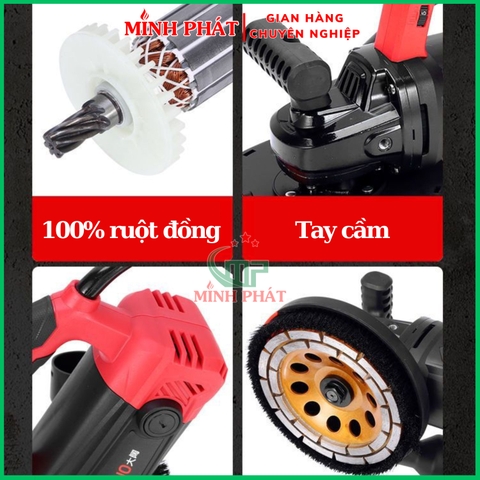 Máy Mài Bê Tông Có Hút Bụi Rubi RB-8150 Minh Phát