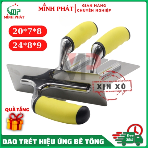 Dao Trét Giả Hiệu Ứng Bê Tông Cán Vàng Cao Cấp Minh Phát 20cm 24cm