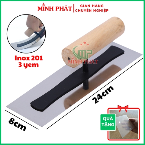 Dao Trét Bột Inox 201 Hàng Nhập Khẩu 24cm Cao Cấp Minh Phát