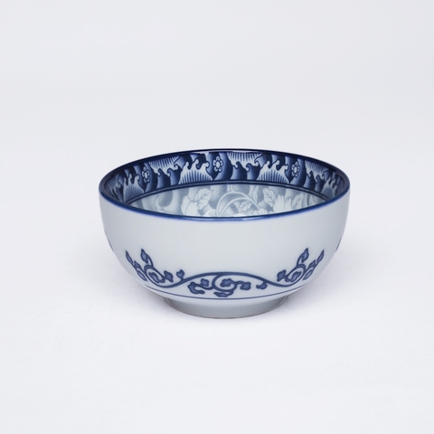 Bát, chén sứ ăn súp 10cm hoa văn cao cấp Hàn Quốc Sambo MD-041