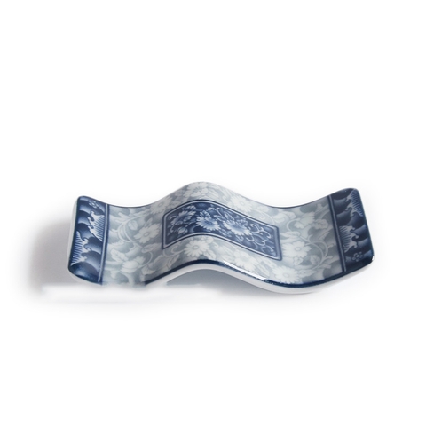 Gác đũa 8cm sứ hoa văn cao cấp Hàn Quốc Sambo MD-049