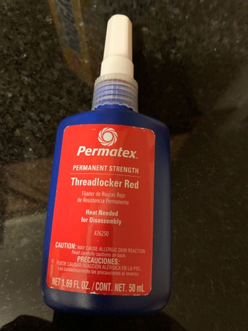 Keo dán Permatex 26250 - PERMATEX PERMANENT STRENGTH THREADLOCKER RED 26250 (50 ml/chai)