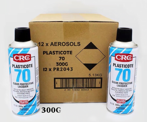 Bình xịt bảo vệ vi mạch điện tử CRC Plasticote 70 (code 2043) - 300g