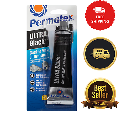 Keo PERMATEX® ULTRA BLACK® RTV SILICONE GASKET MAKER, 3 OZ code 82180