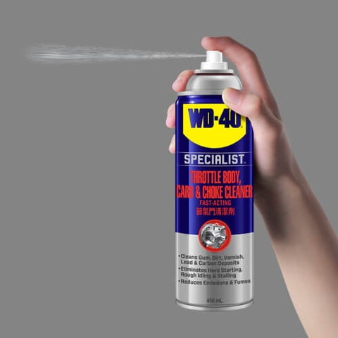 DẦU TẨY RỬA BỘ CHẾ HÒA KHÍ WD-40 450ml Thrttl, Carb, Choke Cleaner
