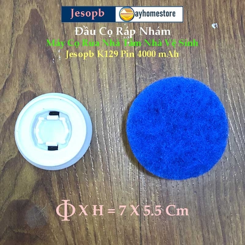 Bộ 18 Đầu Cọ (bán rời) Lắp Cho Máy cọ chổi cọ điện máy chà bàn chải vệ sinh nhà tắm không dây Jesopb K129 Pin 4000mAh