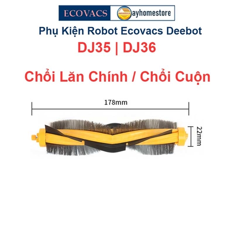Phụ kiện Robot Ecovacs Deebot DJ35 | DJ36 Khăn Lau | Chổi Lăn Chính | Chổi Cuộn | Đôi Chổi Cạnh | Bộ Lọc Hepa