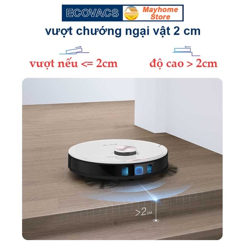 Robot hút bụi lau nhà Ecovacs T8 Max/Power - Hàng trưng bày chưa qua sử dụng- Tặng ID App Ecovacs Home