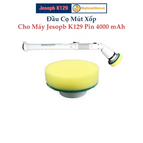 Đầu Cọ Mút Xốp Cho Máy Cọ Rửa Vệ Sinh Nhà Tắm Jesopb K129 Pin 4000 mAh