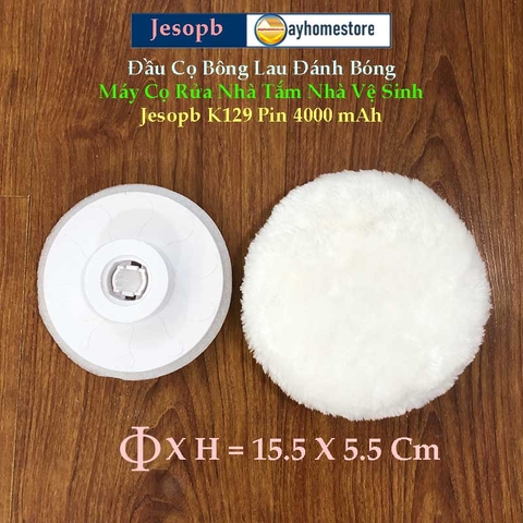 Bộ 18 Đầu Cọ (bán rời) Lắp Cho Máy cọ chổi cọ điện máy chà bàn chải vệ sinh nhà tắm không dây Jesopb K129 Pin 4000mAh