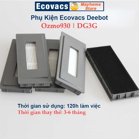 Phụ Kiện Robot Ecovacs Deebot Ozmo930 / DG3G Khăn Lau | Chổi Lăn Chính | Chổi Cuộn | Đôi Chổi Cạnh | Bộ Lọc Hepa///