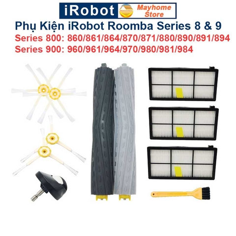 Phụ Kiện Robot Hút Bụi iRobot Roomba Series 8 & 9, Các model iRobot Roomba bắt đầu bằng số 8 và số 9