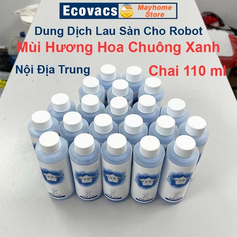 Dung Dịch Lau Sàn, Nước Lau Sàn Cao Cấp 110 ml Cho Robot Ecovacs X1 T10 N9+ T9 T8 T5 Mùi Hương Wild Bluebell Tự Nhiên