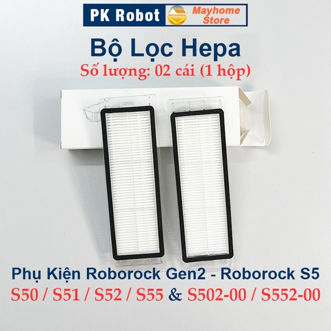 Phụ kiện Robot Xiaomi Roborock Gen2, Roborock S50, S51, S52, S55, S502, S552. Chổi lăn, chổi cạnh, khăn lau, bộ lọc //