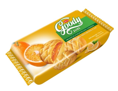 Bánh Goody Jamy nhân mứt cam túi 120g