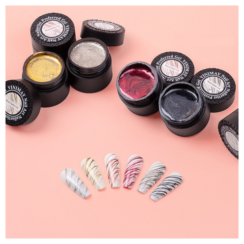 Gel mạng nhện nhũ sợi Vinimay - Nhũ xám (1/5/10/30/50 pcs/case)