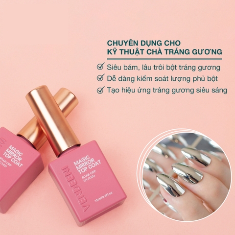 Top bóng chà tráng gương Vendeeni (5/10/30/50 pcs/case)