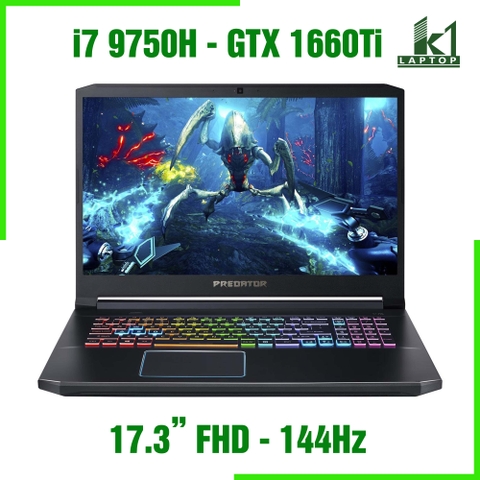 Laptop Gaming Acer Predator Helios 300 PH317-53 - Core i7 9750H GTX 1660Ti 17.3inch FHD 144Hz