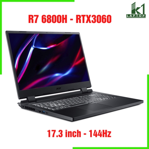 Acer Nitro 5 Tiger AN517 42 R85S 2022 - AMD Ryzen 7 6800H RTX3060 FHD 17.3inch 144Hz