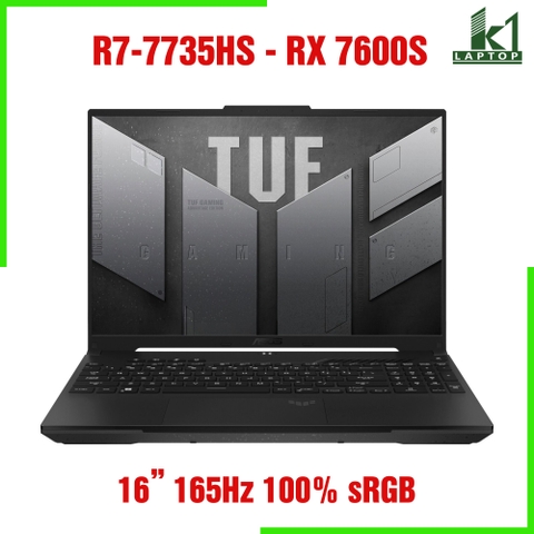 Asus TUF A16 Advantage Edition FA617NS AMD Ryzen 7 7735HS  Radeon RX 7600S 16 Inch WUXGA 165Hz 100% sRGB