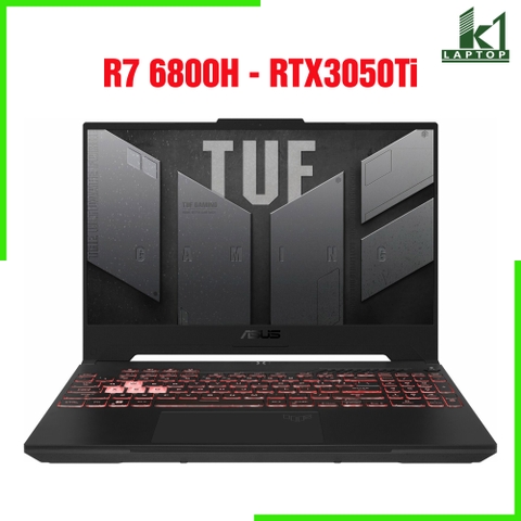 Laptop Gaming Asus TUF A15 FA507- AMD R7 6800H RTX 3050 Ti 15.6inch FHD 144hz